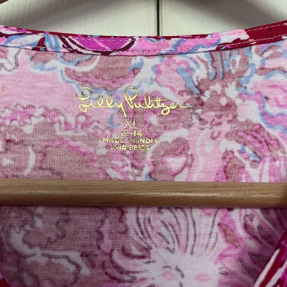{Lilly Pulitzer} Mini Geanna Cotton Dress in Lilac Thistle In The Wild Flowers